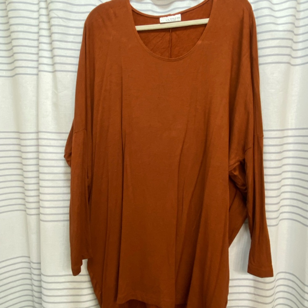 bryn Walker Terracotta Long Sleeve Tunic